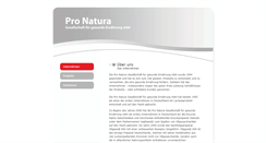 Desktop Screenshot of pro-natura-gmbh.de